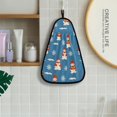 thumbnail image 4 of Retro Snowman Pattern Hand Towel Quick Drying Home Storage Kitchen Towel Hooks Dish Cloths, 4 of 6