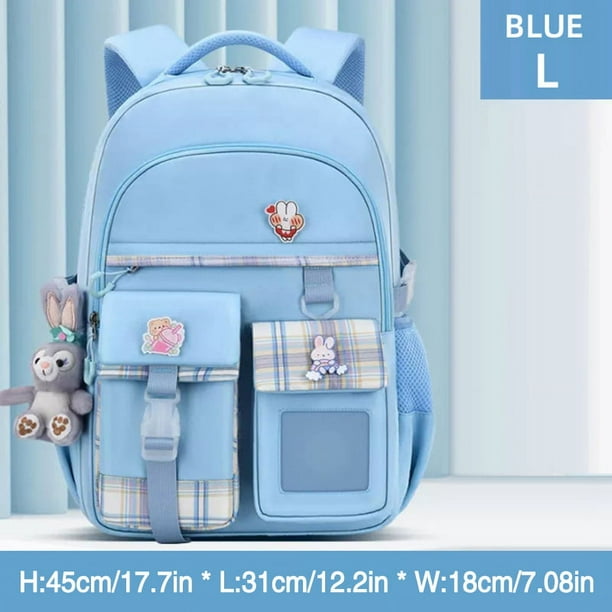 Get Your Little Girl Ready for School with Our Ultra-Light Ridge Backpack - Spacious and Easy to Open!