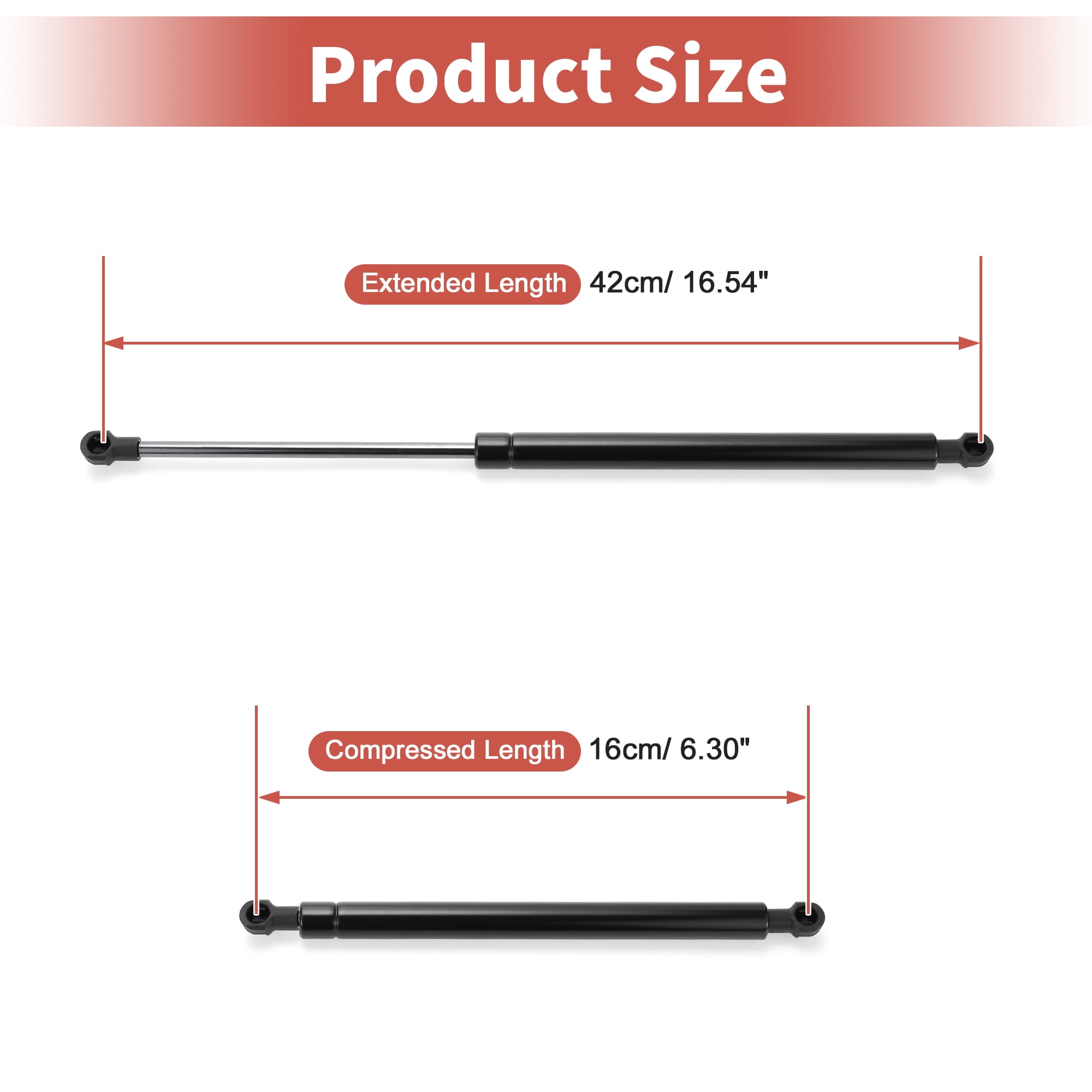 Unique Bargains 2Pcs Rear Hatch Lift Supports Gas Struts for Toyota Yaris 2012-2017