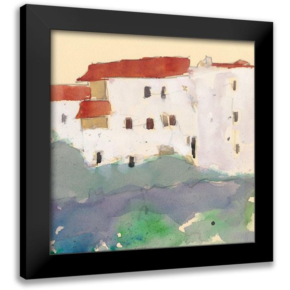 Dixon, Samuel 12x12 Black Modern Framed Museum Art Print Titled - Along the Costa Del Sol I