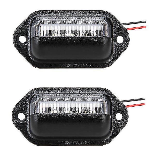 2 luces LED para matrícula de 12 V.