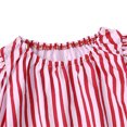 thumbnail image 4 of Girls Dresses Long Sleeve Striped Sleep Pajama Casual Loungewear Nightwear Kids Clothing, 4 of 8