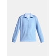 thumbnail image 5 of Time and Tru Women's Half Zip Fleece Sweatshirt, Sizes XS-XXXL, 5 of 5