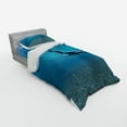 thumbnail image 2 of Ambesonne Blue Bedding Set 3 Pcs, Aquatic Dinosaur, Twin XL, Blue, 2 of 2