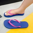 thumbnail image 2 of Xucatan Women's EVA Flip Flops, Solid Color Thong Sandals with Round Toe, Lightweight Cushioned Flat Slippers, Non Slip Soft Sole Casual Summer Beach Shoes for Indoor Outdoor Gift, 2 of 8