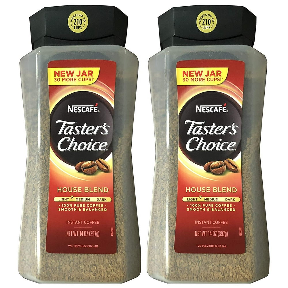 Taster's Choice Original Gourmet Instant Coffee 14 Oz, Pack of 2