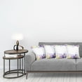 thumbnail image 3 of Ambesonne Garden Throw Pillow Cover 4 Pack, Classic Petals Pastel, 24", Purple Pale Green, 3 of 5