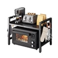 thumbnail image 4 of Extendable Microwave Oven Rack 2-Tier Microwave Stand with 6 Hooks, 4 of 5