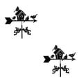 thumbnail image 2 of Transemion Add Style To Garden Exquisite Wind Direction Indicator Good Gift Weather Vane 2Set, 2 of 6