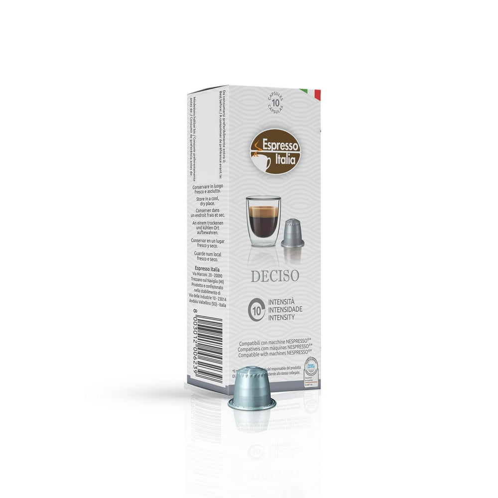 100 Value Pack Nespresso Compatible Capsules ESPRESSO ITALIA DECISO