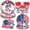 9"/24Pcs, variant on TOPRenddon 24-Piece Red White Blue Party Set - Disposable Patriotic Tableware for 24 Guests Plates - July 4th BBQ, Veterans Day & Outdoor Gatherings