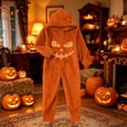 thumbnail image 2 of Halloween One Piece Loungewear Womens Soft and Comfy Full Zip Halloween One Piece Costume Loungewear Party Outfit, 2 of 6