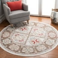 thumbnail image 4 of SAFAVIEH Windsor Leandre Traditional Area Rug, Ivory/Brown, 5' x 7', 4 of 5