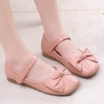 thumbnail image 5 of YunPes Girls Dress Shoes Cute Bow Closed Toe Falt Shoes Mary Jane Shoes Elegant Comfy School Uniform Shoes Casual Daily, 5 of 9