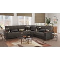 thumbnail image 2 of Ottomanson Origins X Modern Convertible Sectional Sofa, Gray Chenille, 2 of 12