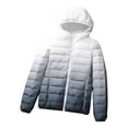 thumbnail image 2 of Womens Coats Womens Gradient Warm Coat Hoodies Jacket Winter Outwear With Pockets Cute Clothes Winter Coat for Women,Womens Zip Up Jacket Ladies Tops 3XL, 2 of 3