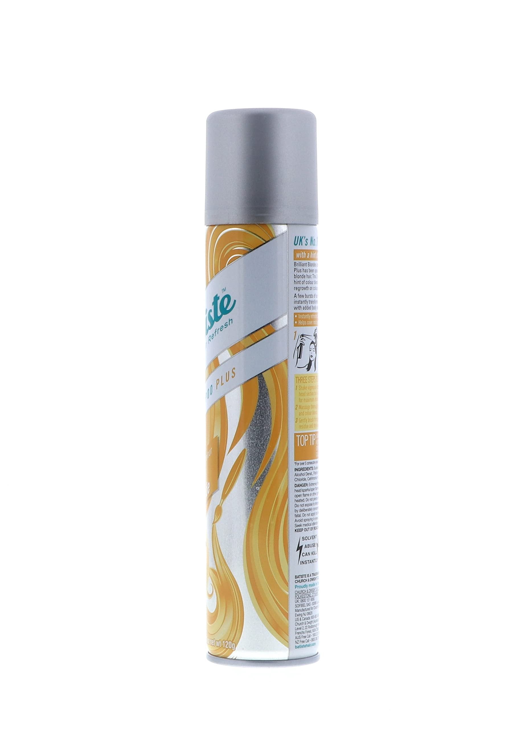 Batiste Dry Shampoo, Brilliant Blonde, 6.73 Fl Oz, Pack of 8 Brilliant Blonde 8-Pack