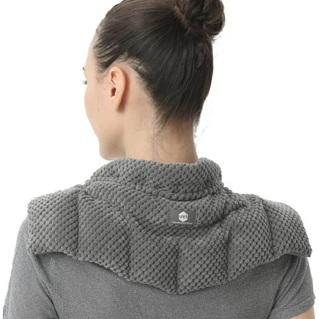 UNCN Wheat Bag Heat Pad - Microwavable, for Neck & Shoulders, Soothing & Circulation Support, 17"x7"