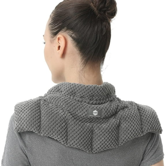 UNCN Wheat Bag Heat Pad - Microwavable, for Neck & Shoulders, Soothing & Circulation Support, 17"x7"