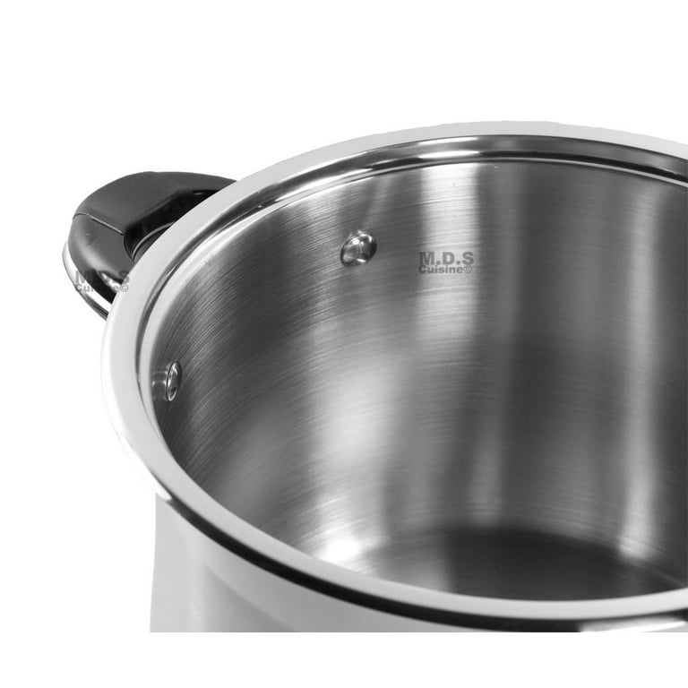 Stockpots Large Stock Pot,Thick Stainless Steel Compound Bottom Soup  Pot,Non-stick Pan,Suitable For Various Heat Sources,20cm (Color : Silver,  Size 