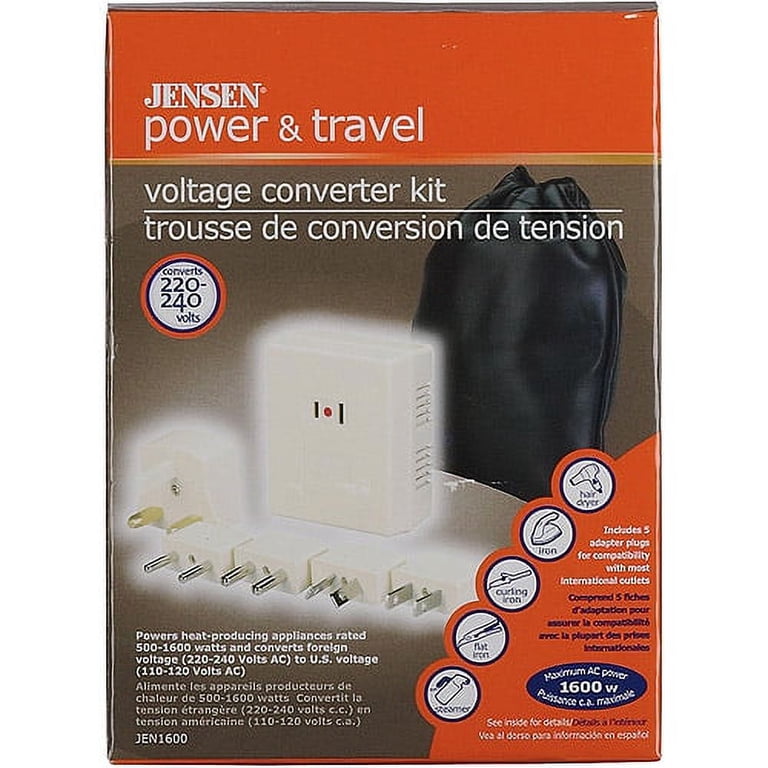 Convertisseur De Tension De Voyage Jensen – 220-240V Vers ? – Neuf En Boîte – Adaptateur électrique