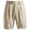 AZ26-Khaki, variant on Men'S Shorts Casual Pleated Dressy Summer Vacation Beach Elastic Waist Lightweight Breathable Shorts With Pockets Beige S