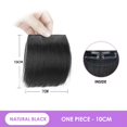 thumbnail image 2 of Pieza de peluca Extensiones de cabello sintético Clip 3.9 Peluca de almohadilla para el cabello XBTCLXEBCO Marron oscuro, 2 of 5