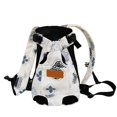 thumbnail image 2 of Pet Backpack for Small Medium Dogs Cats - Front Chest Carrier with 4 Legs Out Design, Adjustable Straps, Breathable Mesh - Outdoor Travel Hiking Shopping Daily Use, White, XXXL, 2 of 5