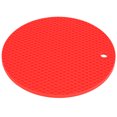thumbnail image 2 of Table Placemat, Easy To  Lightweight Food-grade Silicone Material Convenient To Use Insulation Pad  For Microwave For Home For Family Red, 2 of 8