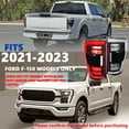 thumbnail image 3 of Spec-D Tuning Black Full LED Tail Lights w/ Sequential Signals & Startup Animation Compatible with 2021-2023 Ford F150 without Blind Spot, Left + Right Pair Tail Lamps Assembly, 3 of 7