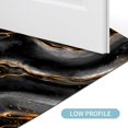 thumbnail image 6 of Bath Mat Rug Super Absorbent Quick Dry Thin Bathroom Rugs Fit Under Door Non Slip Rubber Backed Bathroom Floor Mat for in Front of Bathtub Sink Shower (20"x32", Marble, Black Gold), 6 of 6