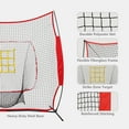 thumbnail image 3 of ZenSports 7x7FT Portable Baseball Practice Net  W/Strike Zone Target & Carry Case - Pitching Batting Hitting, 3 of 9