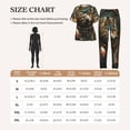 thumbnail image 5 of Womens Pajamas Set Short Sleeve and Pants 2 Piece PJ Sets Soft Comfy Loungewear, Indian Dream Wolf Vintage, 5 of 6