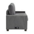 thumbnail image 3 of Serta Draper Loveseat Sleeper in Gray Fabric Upholstery, 3 of 5