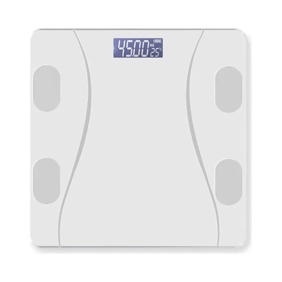 Balanza De Baño Electrónica Inteligente Recargable Malubero Blanca