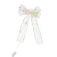 thumbnail image 2 of Wedding Led Gauze Bow Colorful Spring Summer Winter Christmas Tree Decorating Wreath Glitter Bow Decoration, 2 of 2
