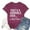 Wine, variant on Vetement Femme ete 2025 Ladies Fashion Casual Letter Printed Round Neck Short Sleeved T Shirt Top Ling Sleeve Shirt Long Sleeve Compression Women Long Plain Shirts for Women Running T Shirts XXL XXL