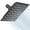 Black-6 Inch, variant on 12 Inch Oil Rubbed Bronze Square Rainfall Shower Head
