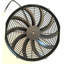 SPAL 30102049 16" Puller Fan 12 VOLT High Performance Curved Blade 2024 cfm