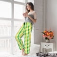 thumbnail image 5 of Disketp yellow and green houndstooth Pajamas Pants for Women, Lounge for Women,Women’s Pajama Lounge Pants-Large, 5 of 6