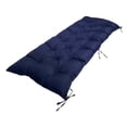 thumbnail image 4 of Dualoai Garden Bench Cushion with Ties 100x50x8cm Patio Cushion for Bench Garden Lounger Navy, 4 of 9