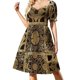 thumbnail image 1 of Vestido de manga corta con diseño de lamento, vestidos de mujer para mujer 2025, vestidos elegantes de mujer para vestido de novia., 1 of 7