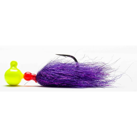 Mustad Sink It Series Jig UV Chartreuse-Anadro Purple