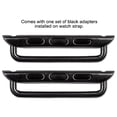 thumbnail image 3 of Apple Watch Strap - Crocodile Grain Watch Band - [Long Length] - Violet - Fits 38mm Series 1 & 2 Apple Watch [Black Adapters], 3 of 5