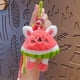 thumbnail image 2 of Llavero con forma de conejito de sandía con forma de animal de peluche, 2 of 2