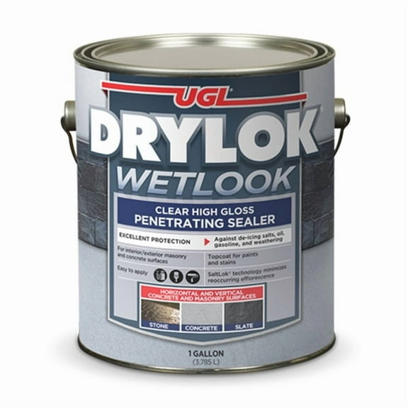 Drylok UNITED GILSONITE LABORATORIES High Gloss Clear Water-Based Acrylic Sealer 1 gal. (Pack of 2)