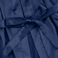 thumbnail image 4 of Feancey Satin Robe for Women Furry Sleeve Kimonos Sleepwear Soft Silk Bride Bathrobe Cozy Lingerie Robes Bridesmaid Belted Nightdress Limited Time Deal Blue 4XL, 4 of 8