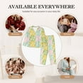 thumbnail image 6 of KLL Daisies Flowers Print Women's Long Sleeve Pajamas with Pants Sleepwear Loungewear 2 Set-Medium, 6 of 7