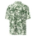 thumbnail image 5 of Men Hawaiian Shirt Short Sleeves Printed Button Down Shirts Summer Beach Mens Shirts Clearance 12-Mint Green 3XL, 5 of 5