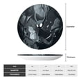 thumbnail image 2 of Daiia Forest Black Ghost Warrior Printed Pattern Ceramic Plate Dinner Plates Bone China Decorative Plates with Display Stand Art Ceramic Ornaments for Wall Hanging Decoration-6in, 2 of 6
